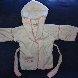 Toddler girl hooded bathrobe, cover-up, size 3T